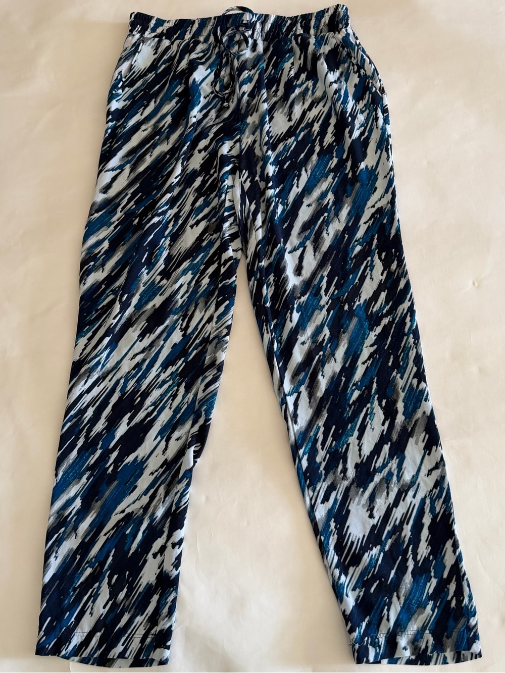 Zac & Rachel Blue Multi-Print Pull-On Kids Pants